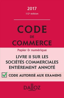 On note l'innovation du Code de commerce dalloz On note l'innovation du Code de commerce dalloz