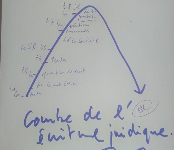 La courbe de l'écriture juridique - un inédit pour une méthode juridique efficace. De la 1re année de droit au doctorat.