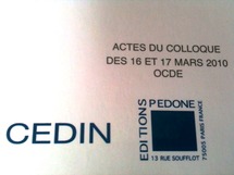 La refondation du système monétaire et financier international, éd. PEDONE, Actes du colloque de mars 2010 (OCDE), dir. R. CHEMAIN.