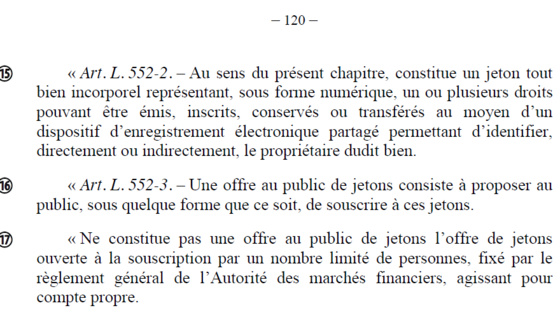 II. Loi PACTE : les jetons des ICO sont des jetons de propriétaires ! Cela dit si peu...  #afdit #directdroit