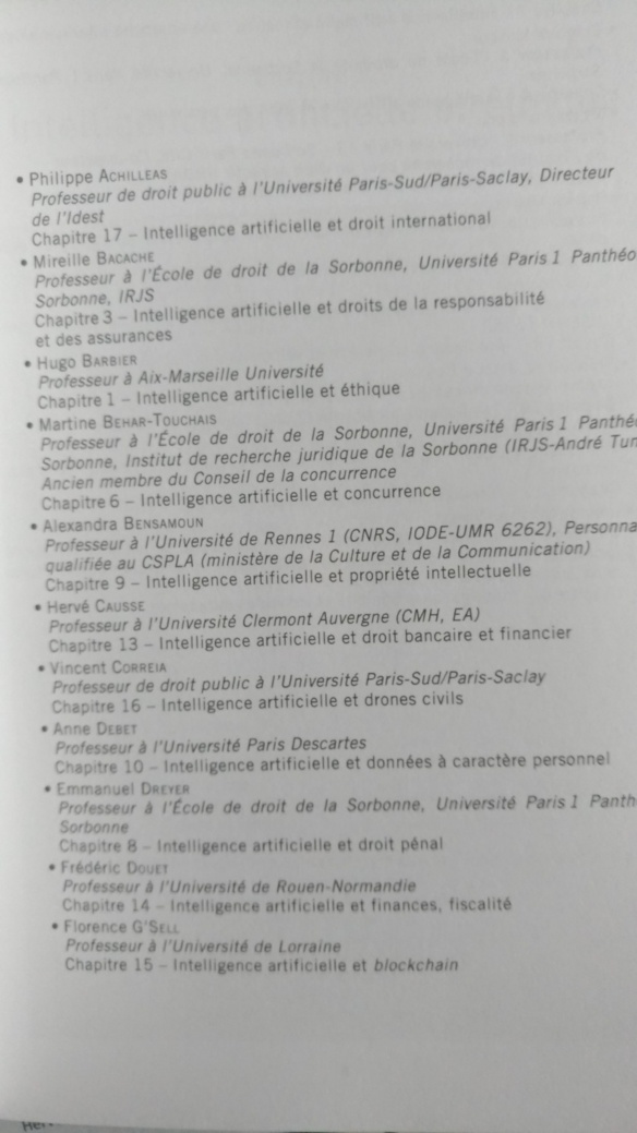 En vente ! Droit de l'intelligence artificielle, LGDJ Lextenso, dir. G. Loiseau et A. Bensamoun