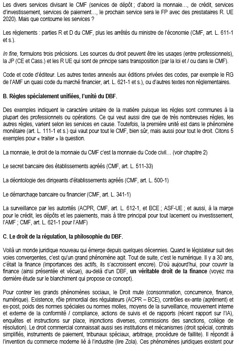 Droit bancaire et financier. Droit bancaire et financier.