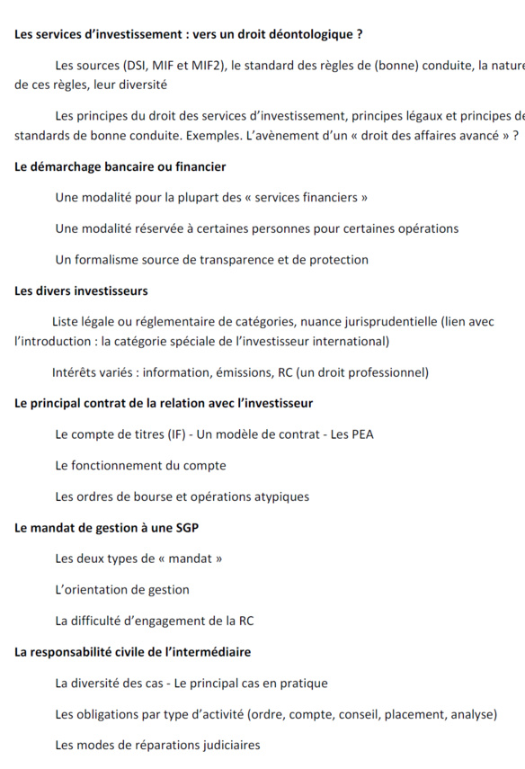 Droit de l'investissement