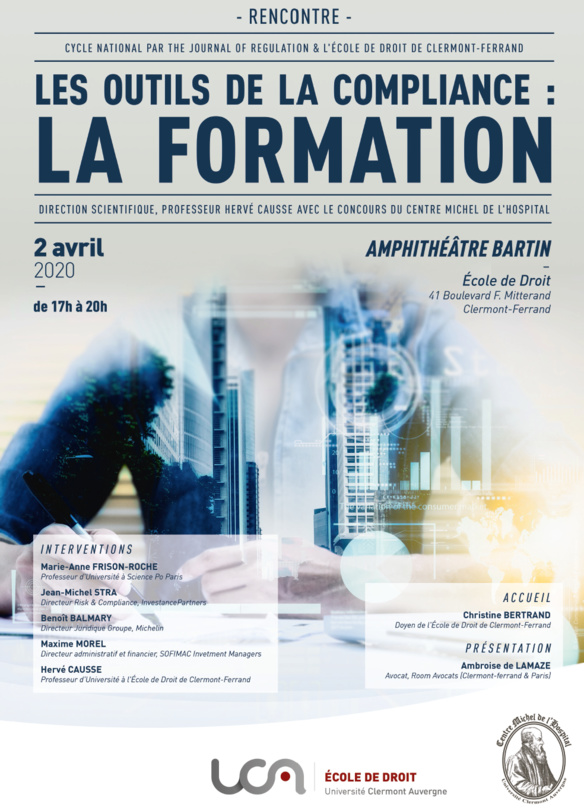 Les outils de la compliance : la formation. 