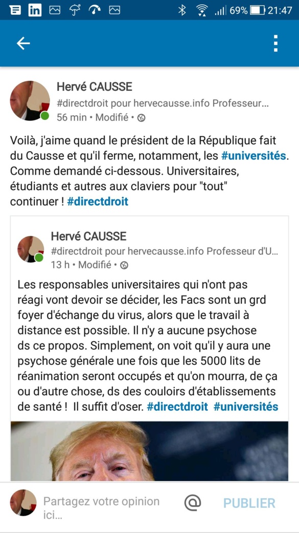 Universités fermées, les enseignements vont continuer... comme on pourra ! Universités fermées, les enseignements vont continuer... comme on pourra !