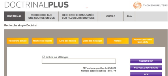"Doctrinal Plus" ou comment retrouver les publications des profs de droit. "Doctrinal Plus" ou comment retrouver les publications des profs de droit.