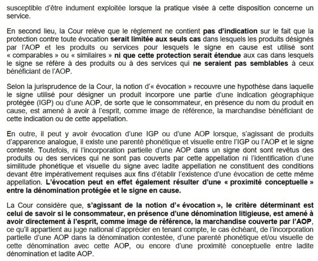Interdiction de désignation de services par évocation de l'appellation... Champagne ! (CJUE, 9 sept 2021, C-783/19),   Interdiction de désignation de services par évocation de l'appellation... Champagne ! (CJUE, 9 sept 2021, C-783/19),