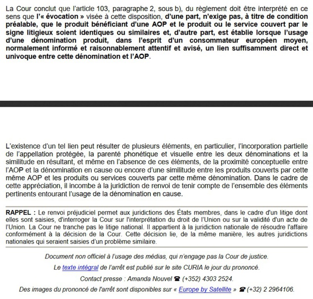 Interdiction de désignation de services par évocation de l'appellation... Champagne ! (CJUE, 9 sept 2021, C-783/19),   Interdiction de désignation de services par évocation de l'appellation... Champagne ! (CJUE, 9 sept 2021, C-783/19),