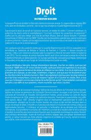 Droit de la distribution bancaire, par Laurent DENIS Droit de la distribution bancaire, par Laurent DENIS