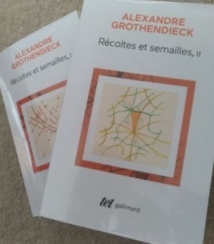 Pensées sur la pensée mathématique de Grothendieck (A. Grothendieck, Récoltes et semailles, t. I et II, tel Gallimard, 2022).
