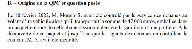 Le Conseil constitutionnel entrave la Douane et les douaniers, annulation de l'art. 60 du Code des douanes (Déc. QPC, 22 sept. 2022) Le Conseil constitutionnel entrave la Douane et les douaniers, annulation de l'art. 60 du Code des douanes (Déc. QPC, 22 sept. 2022)