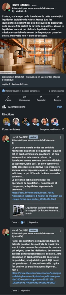 La liquidation de la société (souvent drame économique, parfois épreuve pédagogique) La liquidation de la société (souvent drame économique, parfois épreuve pédagogique)