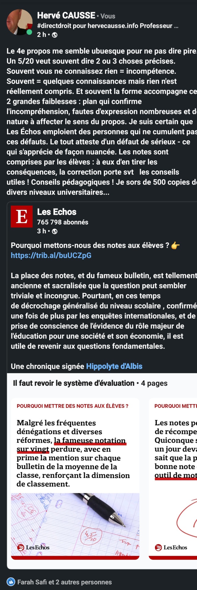 Dénigrer les notes et les examens : continuons ! Continuez ! Et pensez à simultanément licencier la plupart des professeurs. Dénigrer les notes et les examens : continuons ! Continuez ! Et pensez à simultanément licencier la plupart des professeurs.