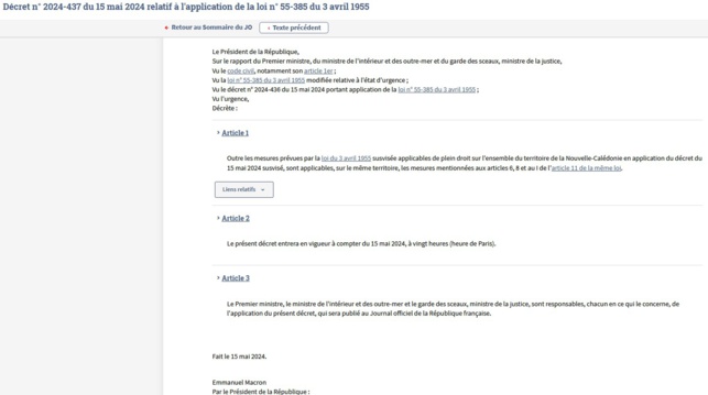 Déclaration de l'état d'urgence en Nouvelle-Calédonie ! Du droit (CE 3 juin 2022, n° 459711 ; CE 10 nov. 2021, n° 456139) au terrain... politique. Déclaration de l'état d'urgence en Nouvelle-Calédonie ! Du droit (CE 3 juin 2022, n° 459711 ; CE 10 nov. 2021, n° 456139) au terrain... politique.