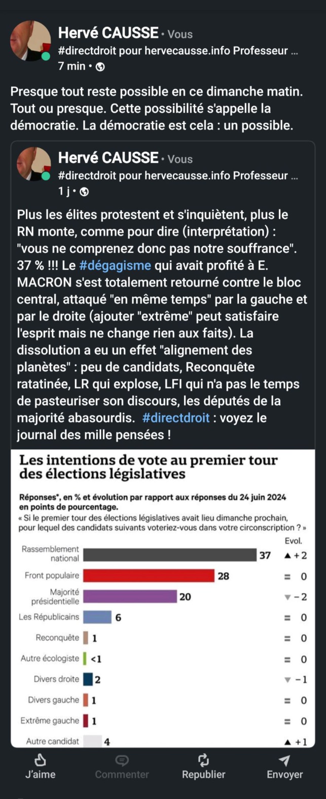 Dimanche 30 juin 2024. Jour d'élections. Jour de démocratie. Dimanche 30 juin 2024. Jour d'élections. Jour de démocratie.