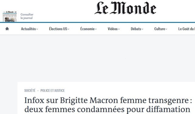 Le RIB de M. Trogneux excite les idiots qui attaquent Brigitte Macron, laquelle a obtenu une condamnation judiciaire pour leurs affabulations Le RIB de M. Trogneux excite les idiots qui attaquent Brigitte Macron, laquelle a obtenu une condamnation judiciaire pour leurs affabulations