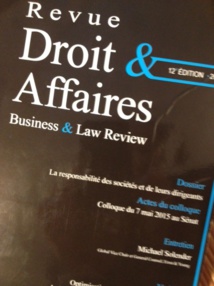 La Revue de Droit & Affaires fait son show ! RD&A, 12e éd., 2015, par l'Association Droit & Affaires.254 p.