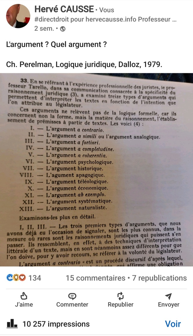 Les divers types d'arguments... Un post à plus de 10 000 vues sans que l'espoir se lève.