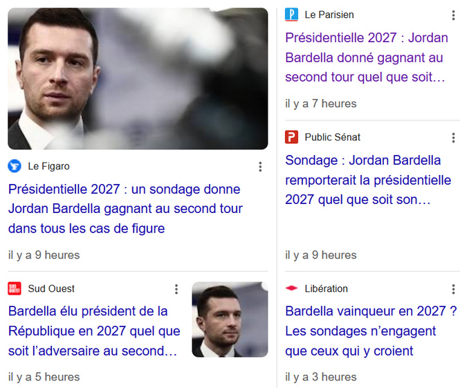 L'improbable s'est réalisé : un tsunami Bardella, désormais les vannes sont ouvertes. L'improbable s'est réalisé : un tsunami Bardella, désormais les vannes sont ouvertes.