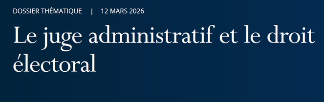Le conseil d'Etat publie une étude de synthèse sur "Le juge administratif et le droit électroral".