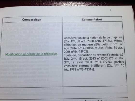 Code comparé et annoté de la réforme du droit des contrats, 2016, par J.-J. DAIGRE et G. GOETZ-CHARLIER (Cabinet GINESTIE & co. et LEGITEAM)