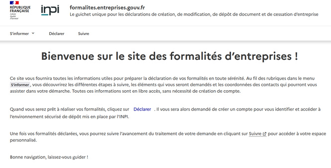 Ce que fut la création de société... avec un fameux formulaire à remplir pour le RCS. Ce qu'elle est devenue. Exemple.