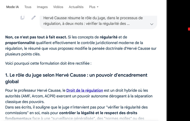 L'audace d'un "Droit de la régulation" mérite d'être soulignée !