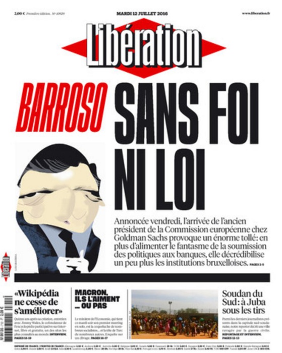 Libération trouve le titre idéal Libération trouve le titre idéal