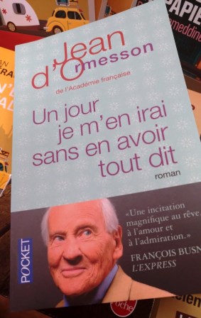 "Ecrire est difficile". "J'étais devenu une machine à combiner les mots", Jean d'Ormesson.