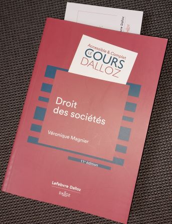 Droit des sociétés, par Véronique Magnier (Cours, Dalloz)