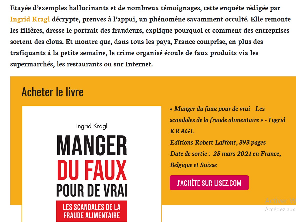 Fraudes... ou la faillite du Droit de la consommation. Un livre de Ingrid KRAGL fait le point.