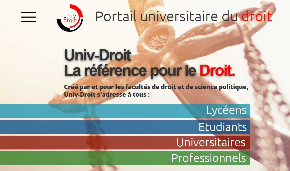 Merci au "Portail universitaire du droit" pour suivre et illustrer "nos" travaux ! Belle promotion de l'Université !