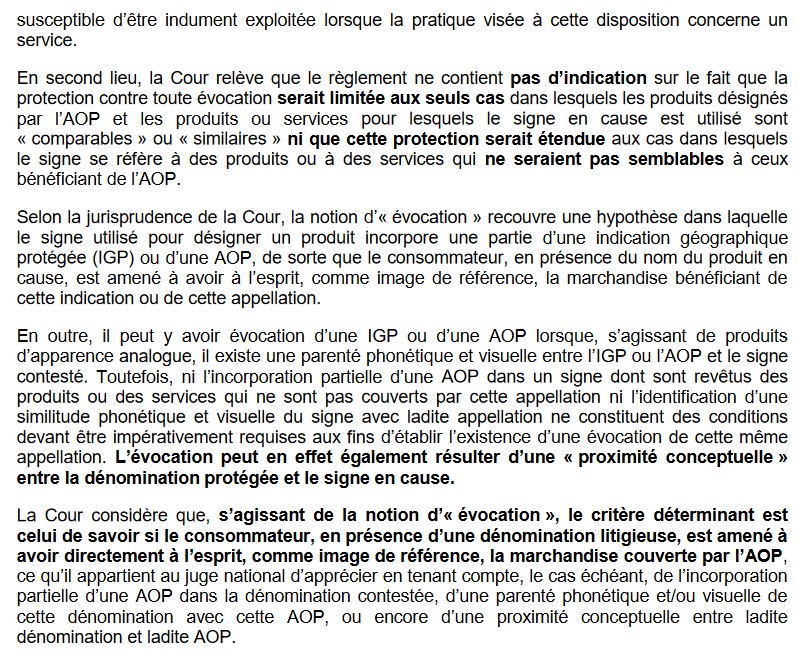 Interdiction de désignation de services par évocation de l'appellation... Champagne ! (CJUE, 9 sept 2021, C-783/19),   Interdiction de désignation de services par évocation de l'appellation... Champagne ! (CJUE, 9 sept 2021, C-783/19),