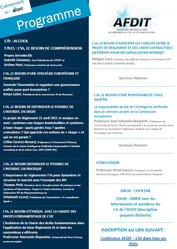 L'IA dans tous ses états, AFDIT, 24 novembre 2022, Paris (The Bureau). L'IA dans tous ses états, AFDIT, 24 novembre 2022, Paris (The Bureau).