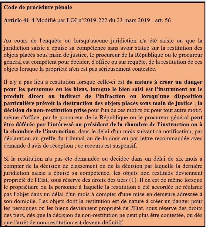 Rendre ou pas son argent, sous main de justice pénale, au cambiste bénéficiaire qui a exercé sans autorisation (Crim., 1er fév. 2023, n° 22-80.461)