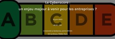 Le cyberscore, Matinée AFDIT ! Vendredi 16 juin 2023, organisée par Maître Claire BERNIER.
