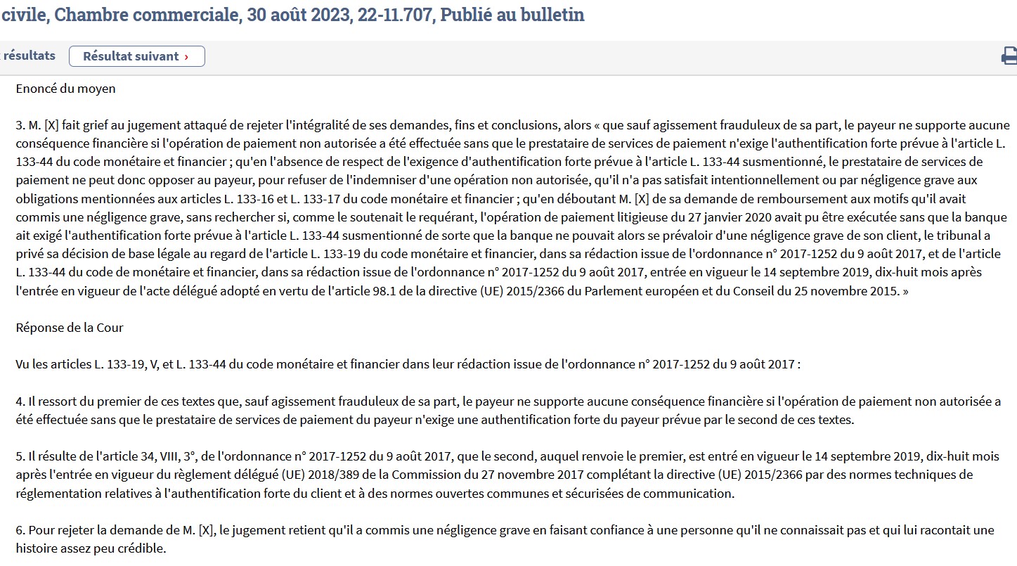 Tout prestataire d'un service de paiement n'est pas un prestataire de services de paiement ― un PSP ! (Cass. com., 30 juin 2021, n° 19-21416) 07, publié).