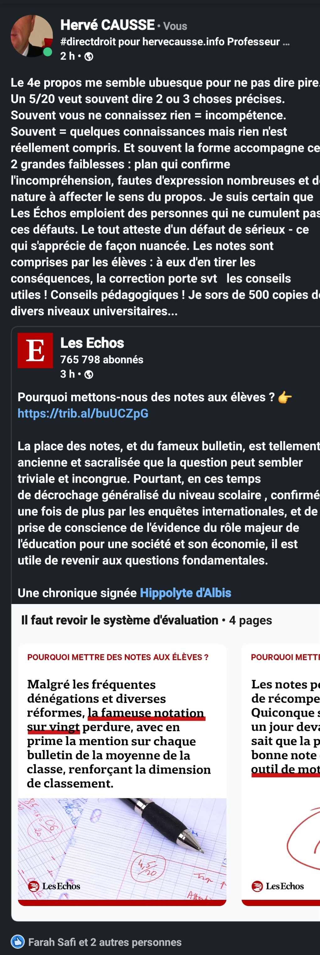 Dénigrer les notes et les examens : continuons ! Continuez ! Et pensez à simultanément licencier la plupart des professeurs.