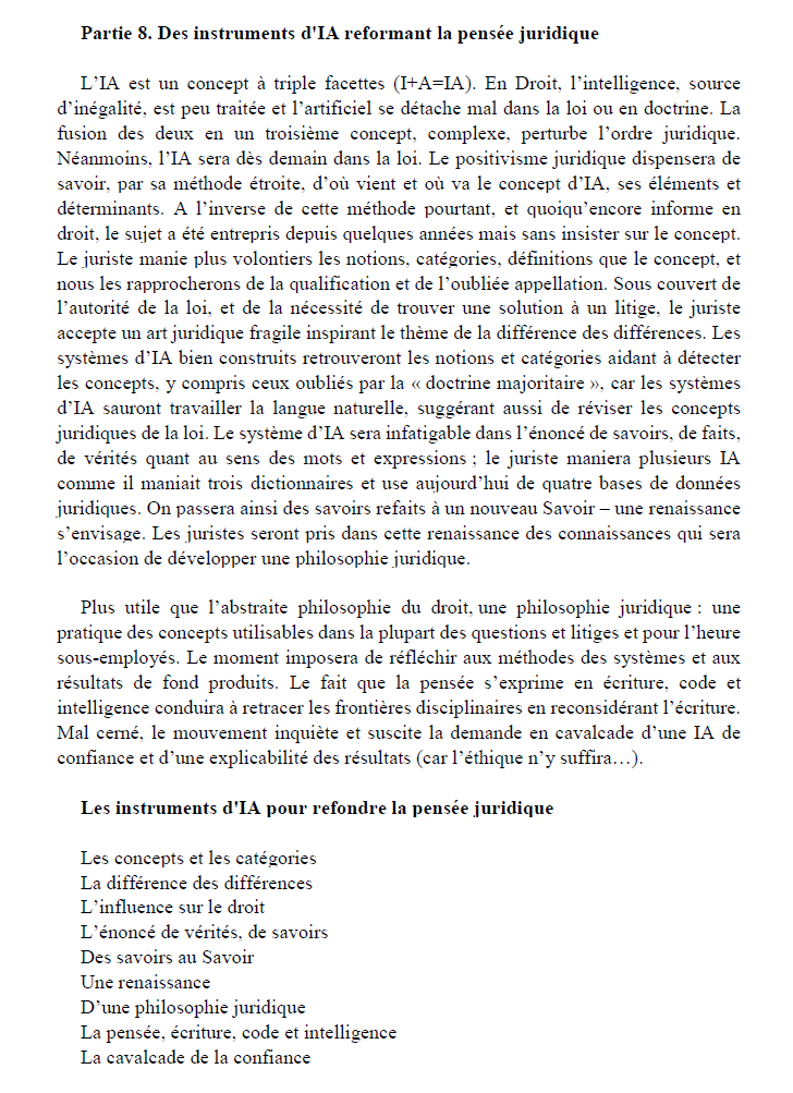 Comment se fabrique un concept juridique, quand je jouais sur le I et le A qui font l'IA...