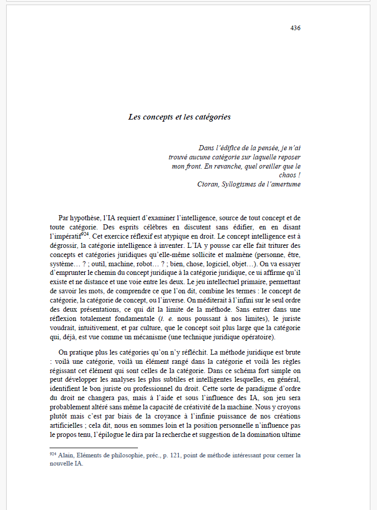 Comment se fabrique un concept juridique, quand je jouais sur le I et le A qui font l'IA...