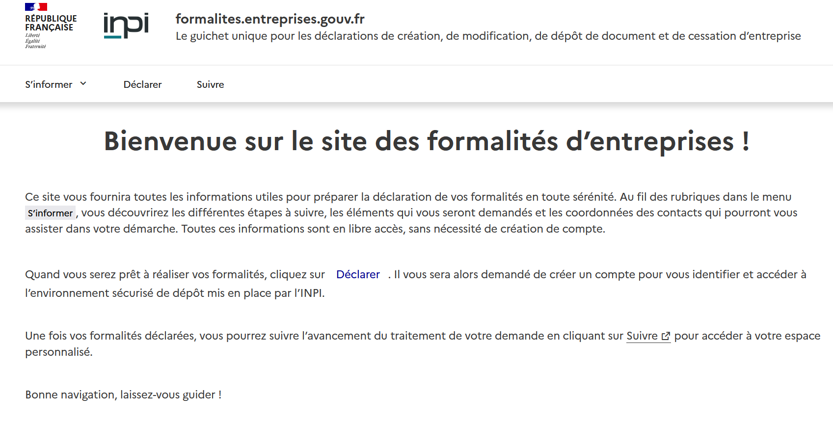 Ce que fut la création de société... avec un fameux formulaire à remplir pour le RCS. Ce qu'elle est devenue. Exemple.