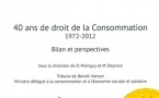 Ouvrage de colloque : "40 ans de droit de la consommation, 1972-2012", dir. D. Mainguy et M. Depincé