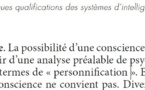 Relire des épreuves... IA, personnification et conscience...