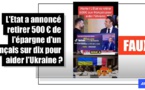L'État peut-il vous ponctionner 500 euros sur vos comptes ? Entretien avec l'AFP sur une fake news.