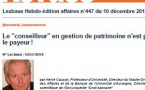 Le conseilleur n'est pas toujours le payeur (Cass. 1re civ., 30 nov. 2015) Le conseilleur n'est pas toujours le payeur (Cass. 1re civ., 30 nov. 2015)
