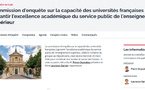 A suivre : la Commission d'enquête du Sénat sur l'Enseignement Supérieur. #universités