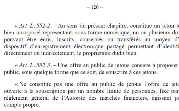 II. Loi PACTE : les jetons des ICO sont des jetons de propriétaires ! Cela dit si peu...  #afdit #directdroit