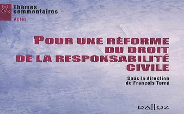 Maître Claudine BERNFELD attaque le rapport TERRE sur la responsabilité civile (JCP G, 2012, 30)