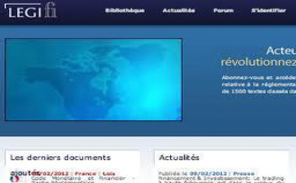 Legi-fi est un site juridique et de veille en droit financier