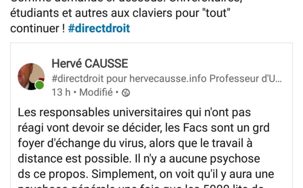 Universités fermées, les enseignements vont continuer... comme on pourra !